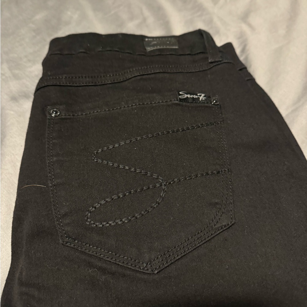 Seven7 Black Skinny Jeans Premium Denim